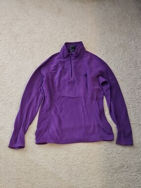 The North Face Men’s Purple Half-Zip Fleece Pullover